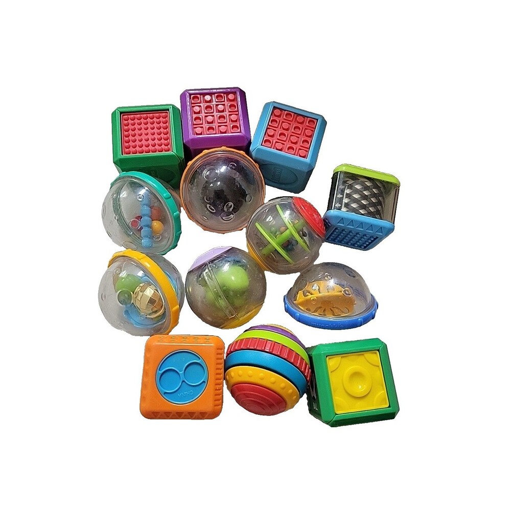 Peek A Boo Blocks + other Sensory Fisher Price toys toddler stacking play & fun